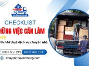 Checklist Những Việc Cần Làm Trước Khi Thuê Dịch Vụ Chuyển Nhà